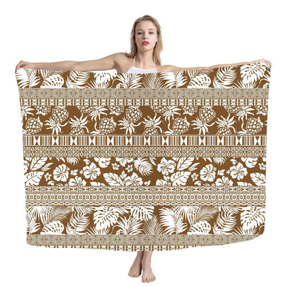 Cover Shawl Hawaiian Travel Beach Bath Towel Polynesian Seaside Quick-drying Wrap Yarn