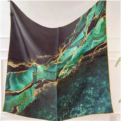 All-match Satin Square Women's Silk Scarf Shawl Beach Towel
