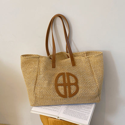 Summer Retro Large Capacity Tote Bag For Women