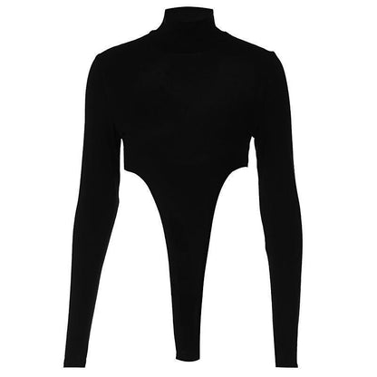 Women's Summer Fashion Backless Slim-fit Long Sleeve Base Bodysuit