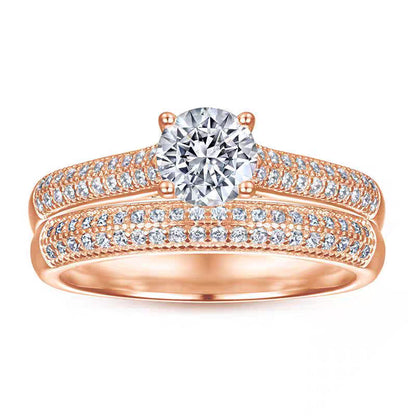 Women's Full-Diamond Stacked Ring