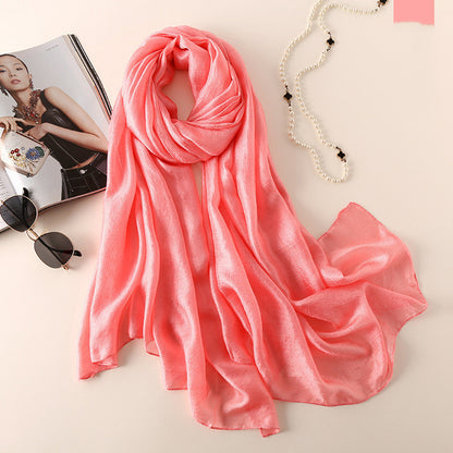 Fashion Beach Towel Sun Protection Shawl Silk Scarf Women
