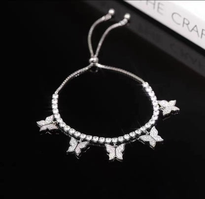 Multi Butterfly Bracelet Light Luxury Niche Micro-set Zircon