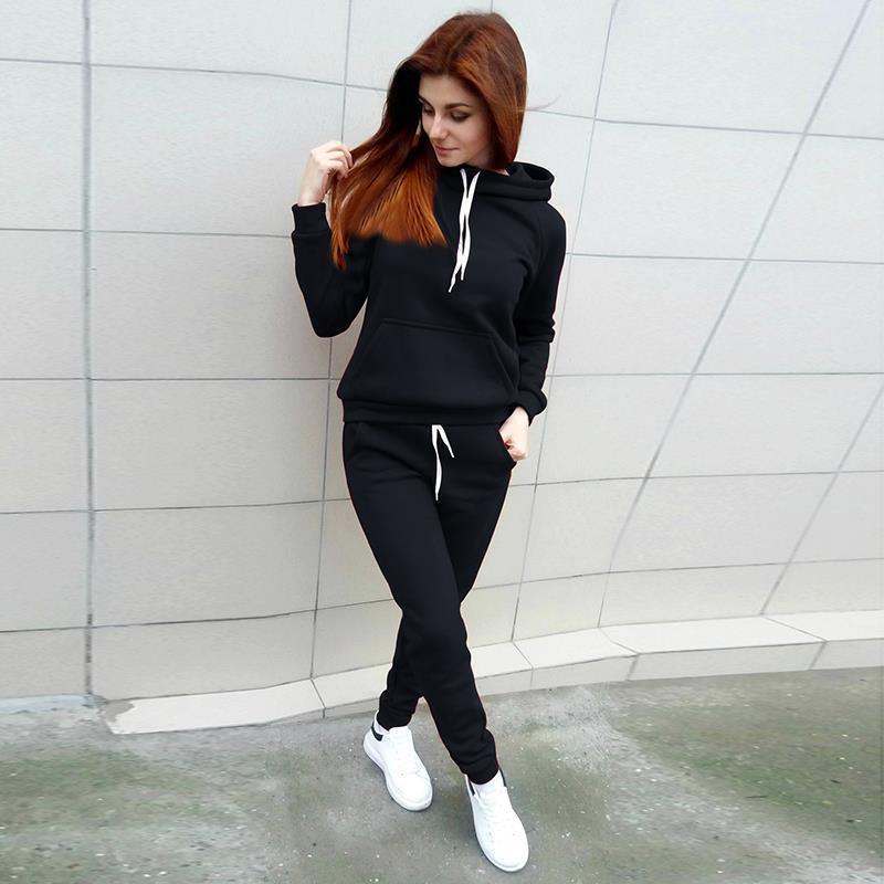 Hooded sweater suit