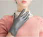 Women's Fashion Winter Warm Gloves Real Lamb Leather Handmade Curve Sheepskin Gloves
