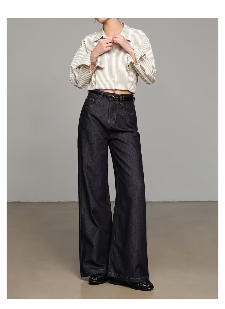 Wide Leg Denim Jeans