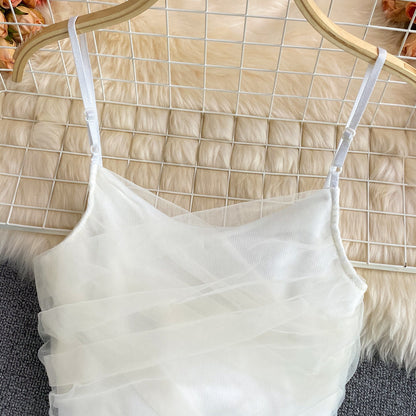 Sling Hong Kong-style Bow Backless Hot Girl Top Vest