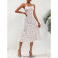 New Polka Dot  Dress Summer Sexy Split Long Dresses For Womens Clothing