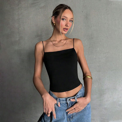 Sexy Backless Spaghetti Straps Vest