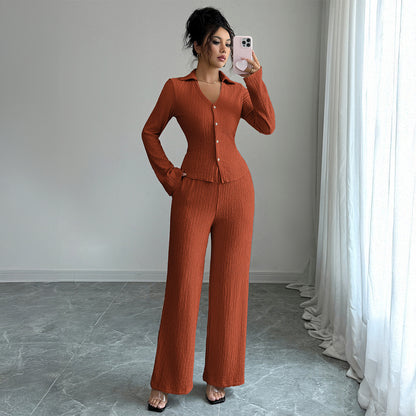 Wide-leg Pants Suit For Women