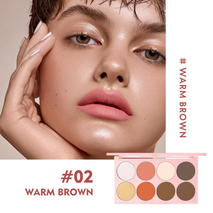 Natural Nude Makeup 8 Colors Eye Shadow Plate