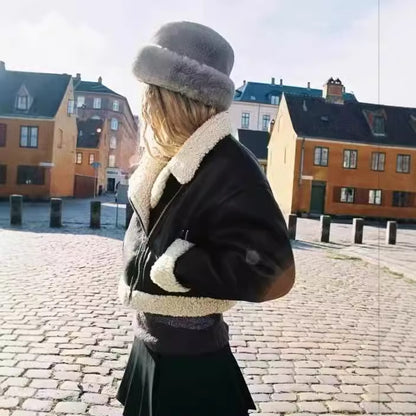 Women's Fur Lapel Warm Coat