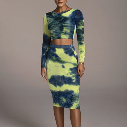 Two-piece Blouse And Skirt Casual Suit Women