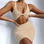 Women's Knotted Hollow-out Sheath Dress