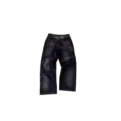 Men's Simple Street Hip Hop Straight Jeans