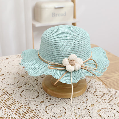 Girls' Sun-proof Sun Straw Hat Bag