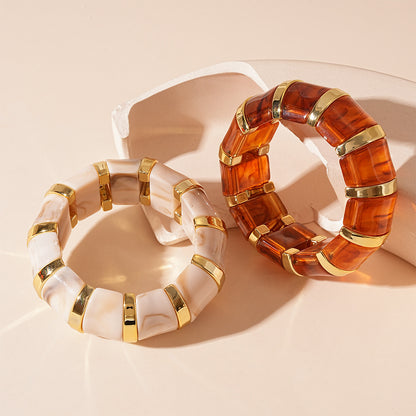 Ins Fashion Acrylic Bracelet Temperament Geometric Jewelry For Women