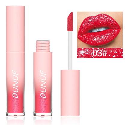 DUNUF 18 Color Diamond Lipstick Lip Gloss