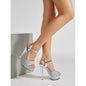 Sexy Transparent Crystal Heel Women's Fashion Shoes