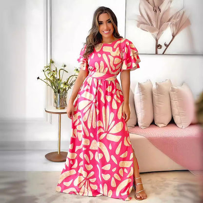 Temperament Leisure Spring And Summer Women's Clothing Long Dress