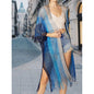 Sexy Blouse Bikini Hollow-out Beach Cover-up Knitted Sun Protection Clothing For Women