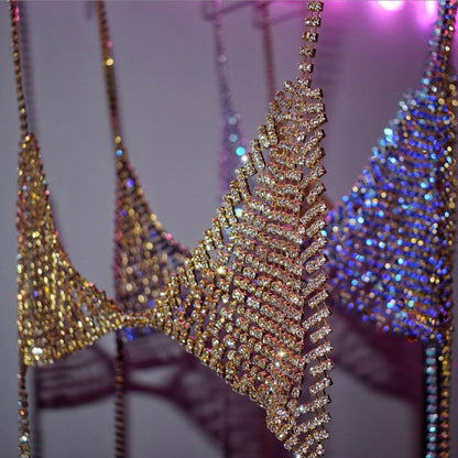 Fashion Chest Necklace Nightclub Bikini Rhinestone Body Chains