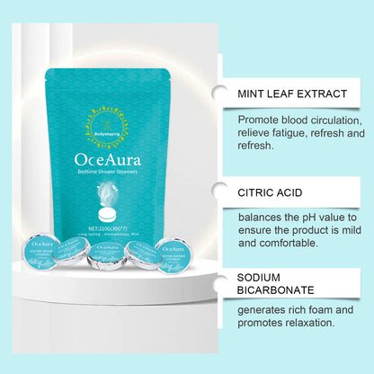 Mint Shower Aromatherapy Sheet Gentle Cleaning Bath