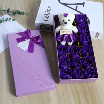 Gift Box Rose Soap Flower Festival