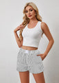 Fashion Individual Casual Striped Shorts For Women