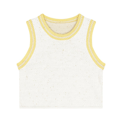 Temperament Sleeveless Vest Knitted Sweater Women's Suit Skirt