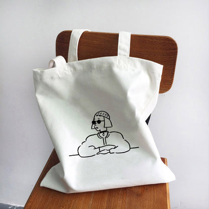 Women's Handbag Canvas Tote Printed Shopping Bag