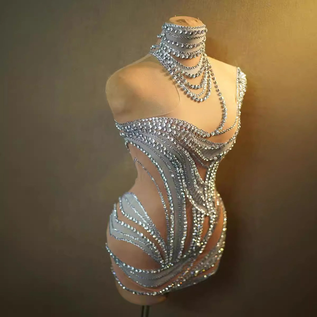 Ladies' Mesh Leisure Mini Sheath Dress