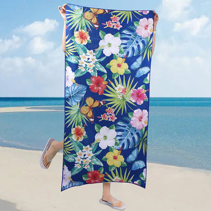 70150 Heat Transfer Printing Microfiber Shawl Portable Quick-drying Bath Towel
