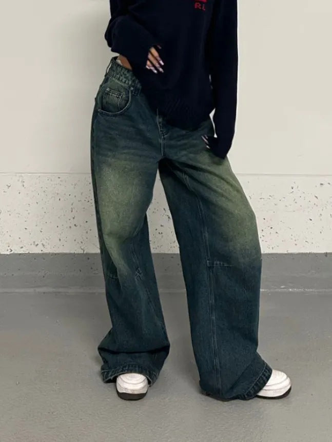 Idle Style Retro Washed Jeans