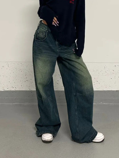 Idle Style Retro Washed Jeans