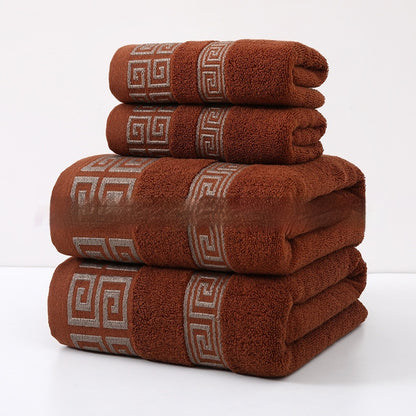 Wide Satin Jacquard Beach Cotton Bath Towel