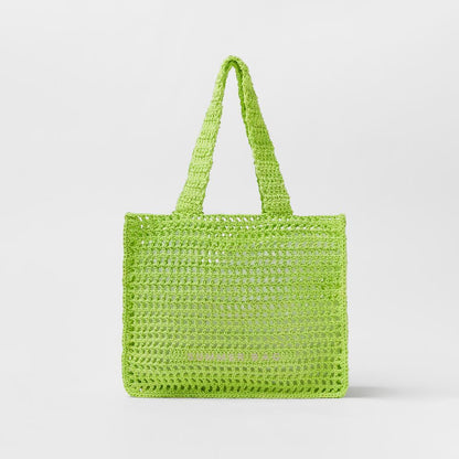 Hollow Crochet Handbag Straw Bag Summer Seaside