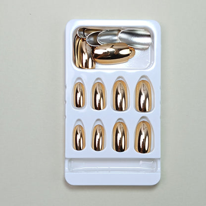 Electroplating  Nails Gold Wearable Removable