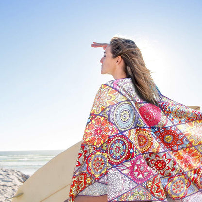 Fashion Microfiber Digital Print Beach Towel