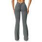 Nude Feel Seamless Slightly Flared Yoga Pants Sports Running Fitness Pants Female High Waist Hip Lift Yoga Pants