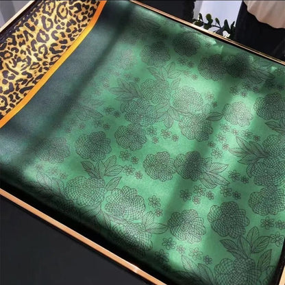 All-match Satin Square Women's Silk Scarf Shawl Beach Towel