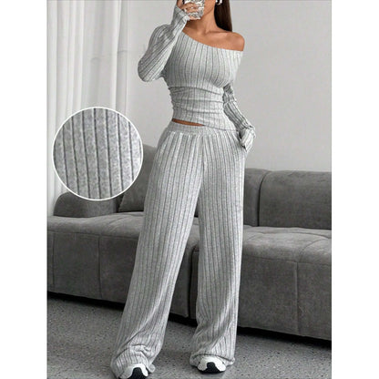 Turtleneck Knitting Long-sleeve Suit Women's Loose