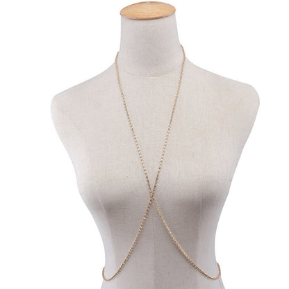 Women's Simple Fashion Rhinestone Breast Chain