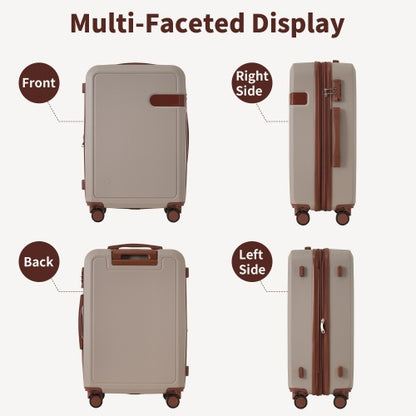 4 Piece Luggage Set With Compression Packing Cubes For Suitcase Expanable Spinner Wheels Lightweight Suitcase With TSA Lock 16 IN 20IN 24IN 28IN