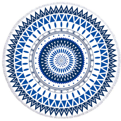 Round Printed Beach Towel Microfiber Plus Flow