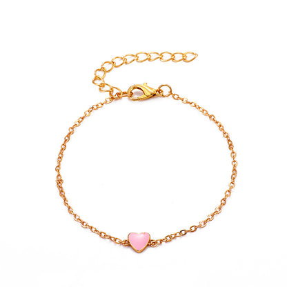 Niche Design Peach Heart Bracelet Valentine's Day Girlfriend Gift
