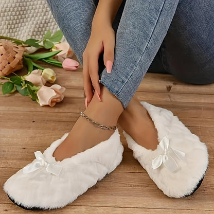 Women's Indoor Comfortable Breathable Warm Closed-toe Slippers Soft