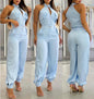 Halter Top Casual Working Pants Two-piece Suit