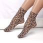 Leopard Print Large Flower Printed Multi-color Socks Sexy Girly Style Summer Breathable Anti-snagging