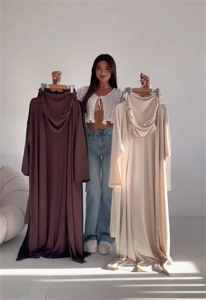 Casual Mid-calf Top Vest Long Cardigan Wide-leg Pants Three-piece Set